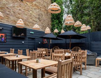 Beer Garden at the Lord Palmerston, in Tufnell Park