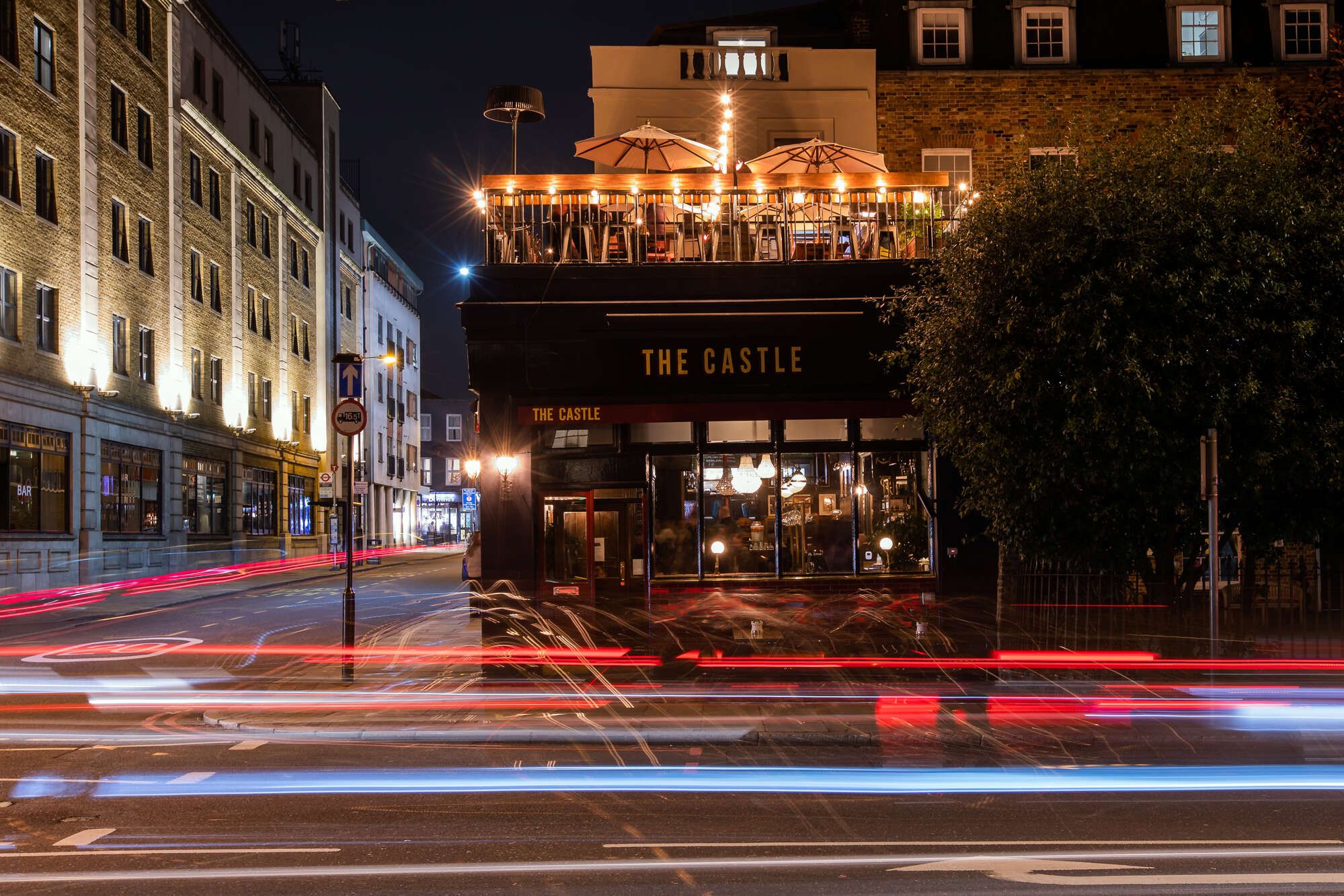 Exterior of the Castle pub in Islington