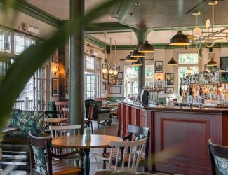 Bar area at the White Hart pub in Barnes