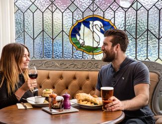 Cosy interiors of The Swan, Walton-on-Thames
