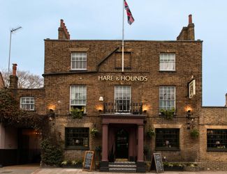 Exterior of the Hare & Hounds in Sheen