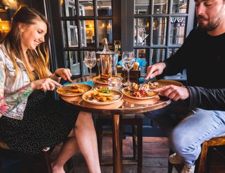 dining at the Old Ship pub in Richmond
