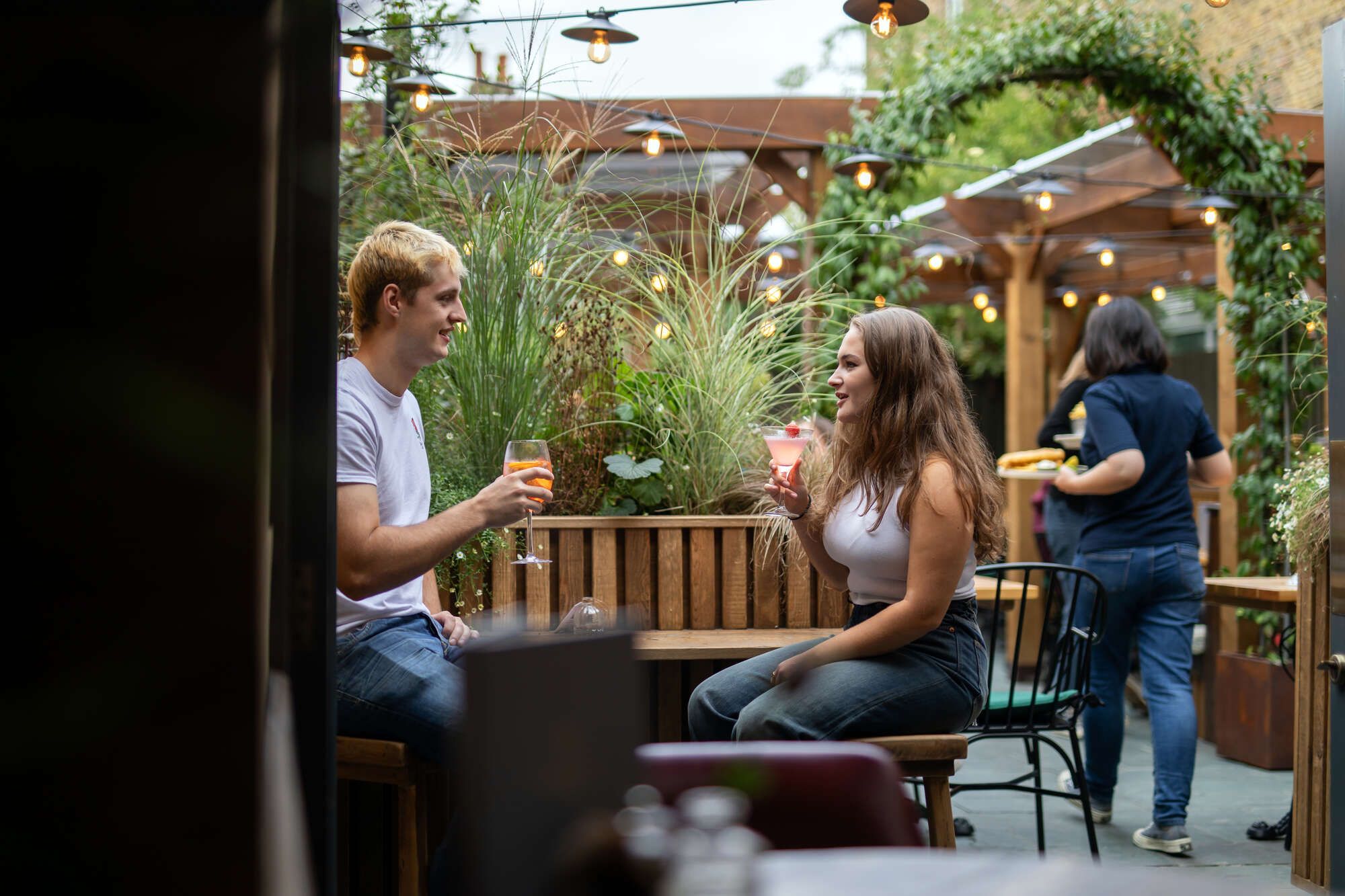 Garden at the Shaftesbury pub in Richmond