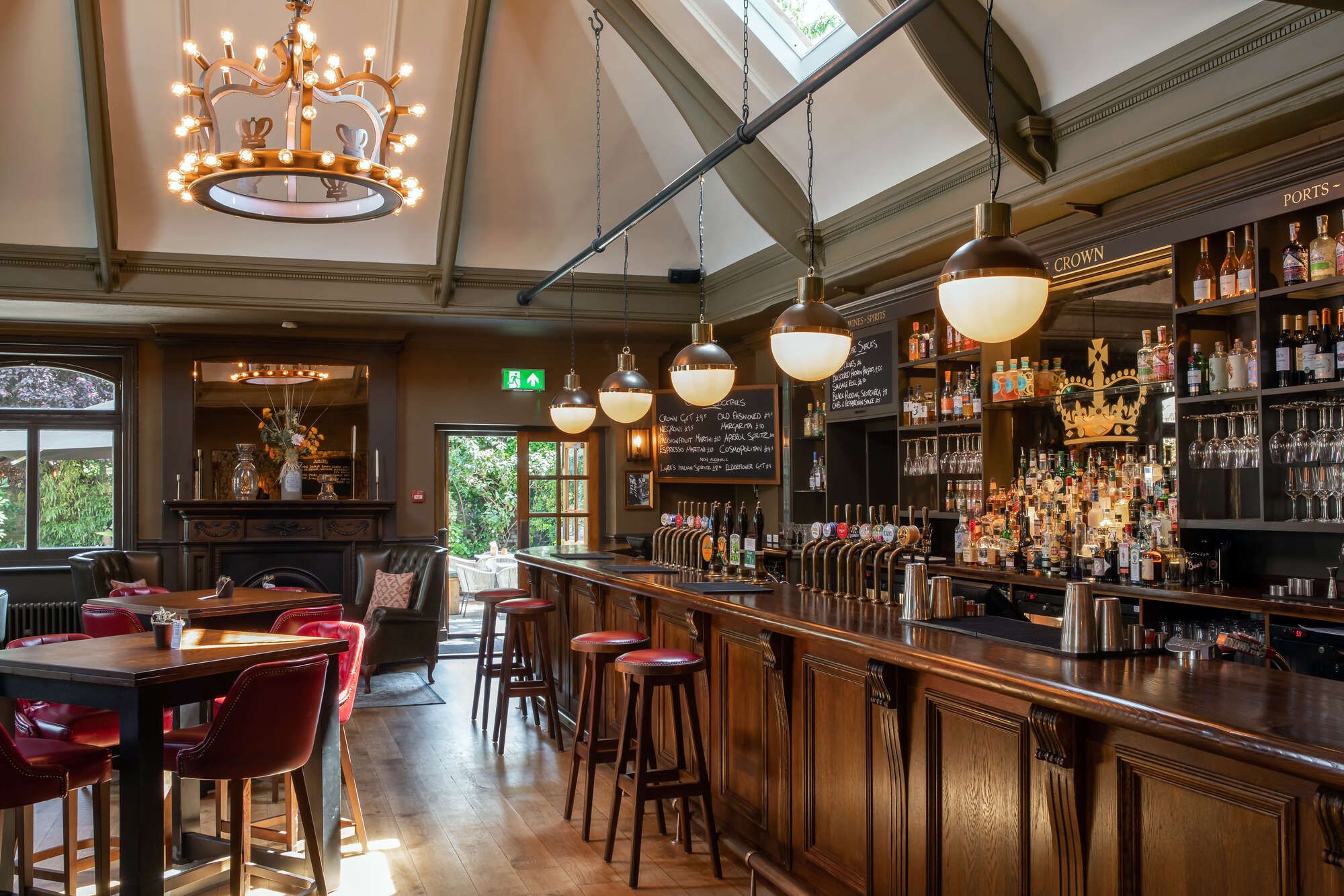 Pub interior at The Crown