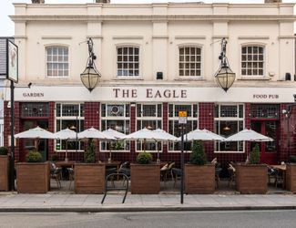 Exterior of The Eagle pub
