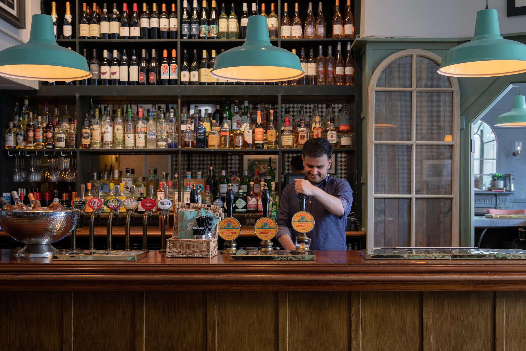 Bar area at The Eagle