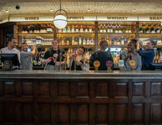 Bar area at the Paternoster pub
