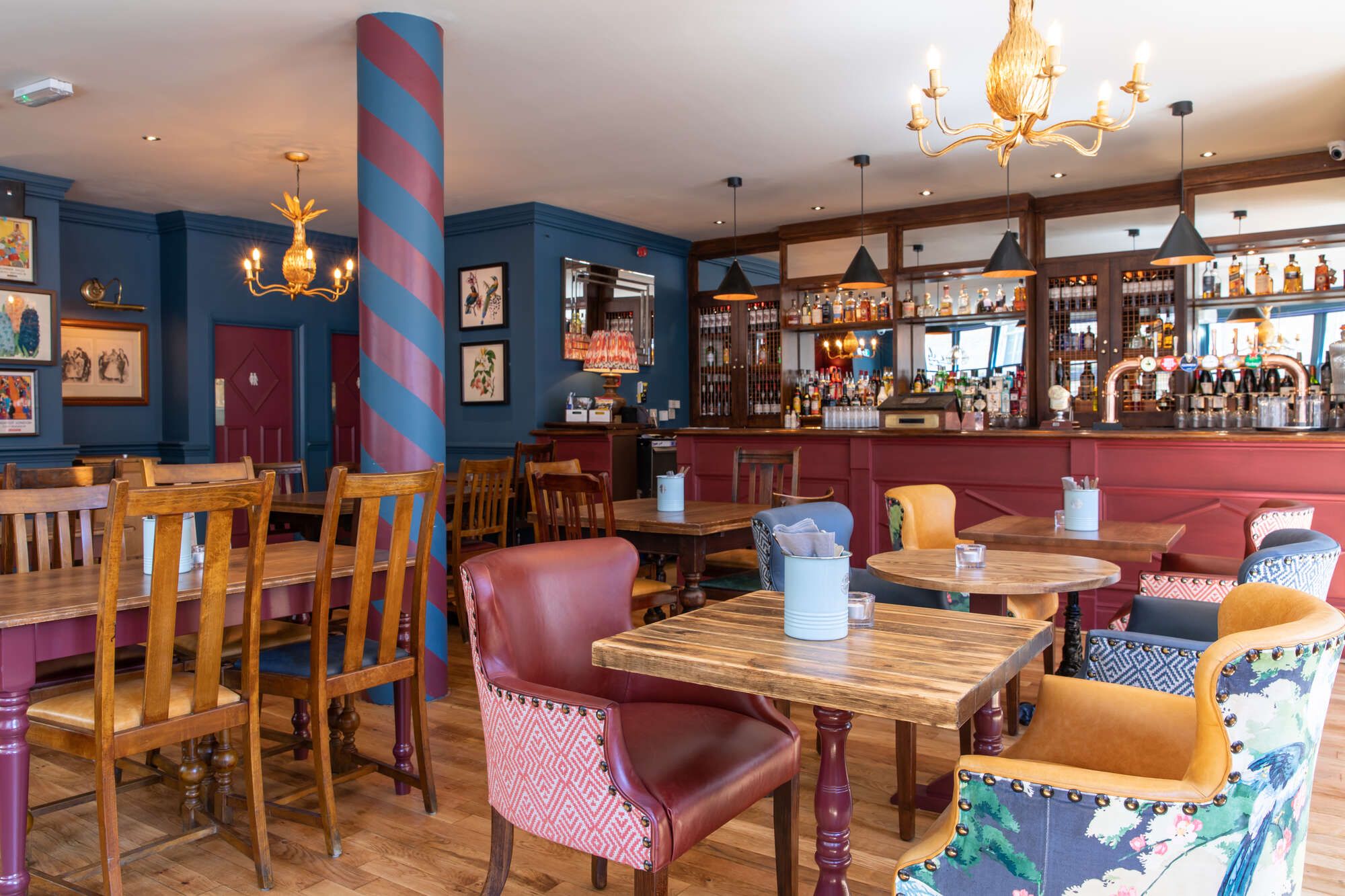 Interiors at the Theodore Bullfrog pub in Charing Cross